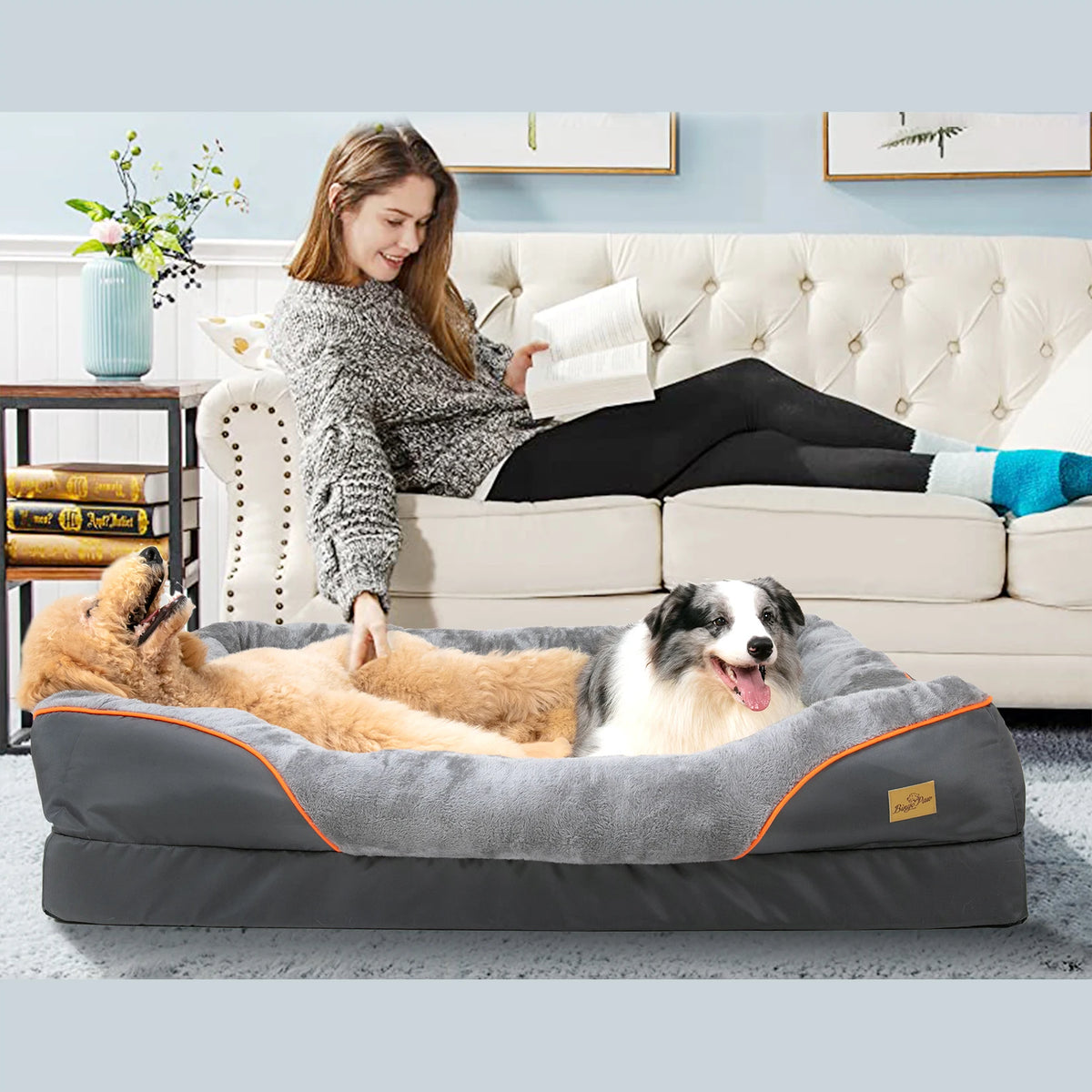 Le Nid Robuste Sleepy Buddy — panier à hauts rebords déperlant pour chien