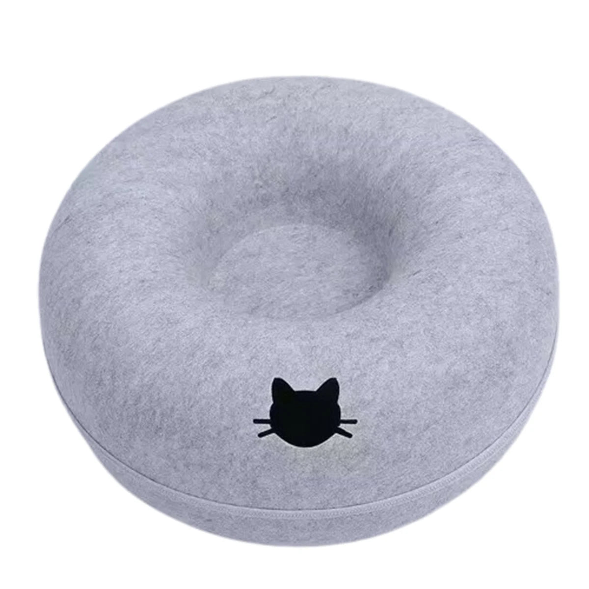 Le Tunnel Feutré Sleepy Buddy — donut en feutre 2 en 1 pour chat