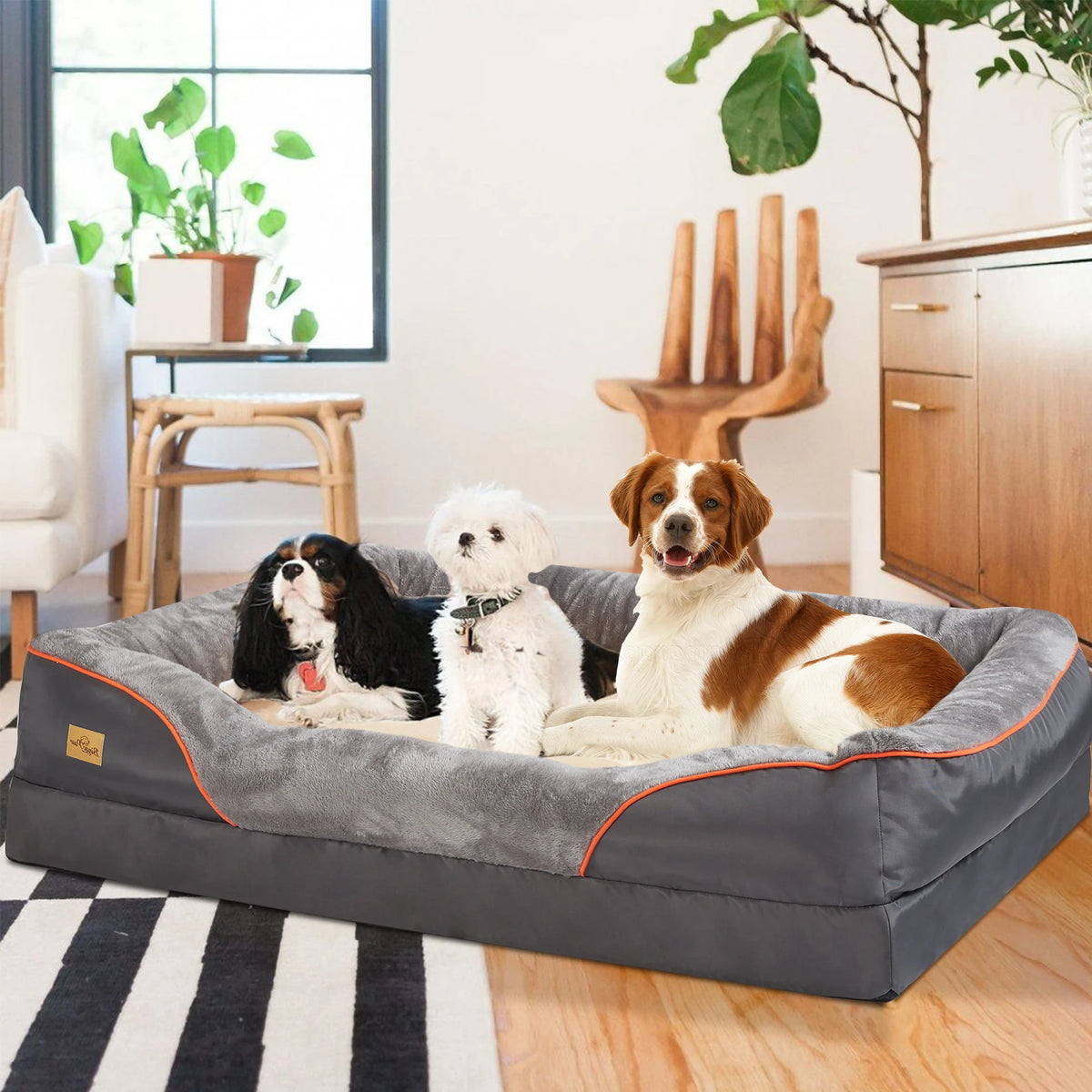 Le Nid Robuste Sleepy Buddy — panier à hauts rebords déperlant pour chien