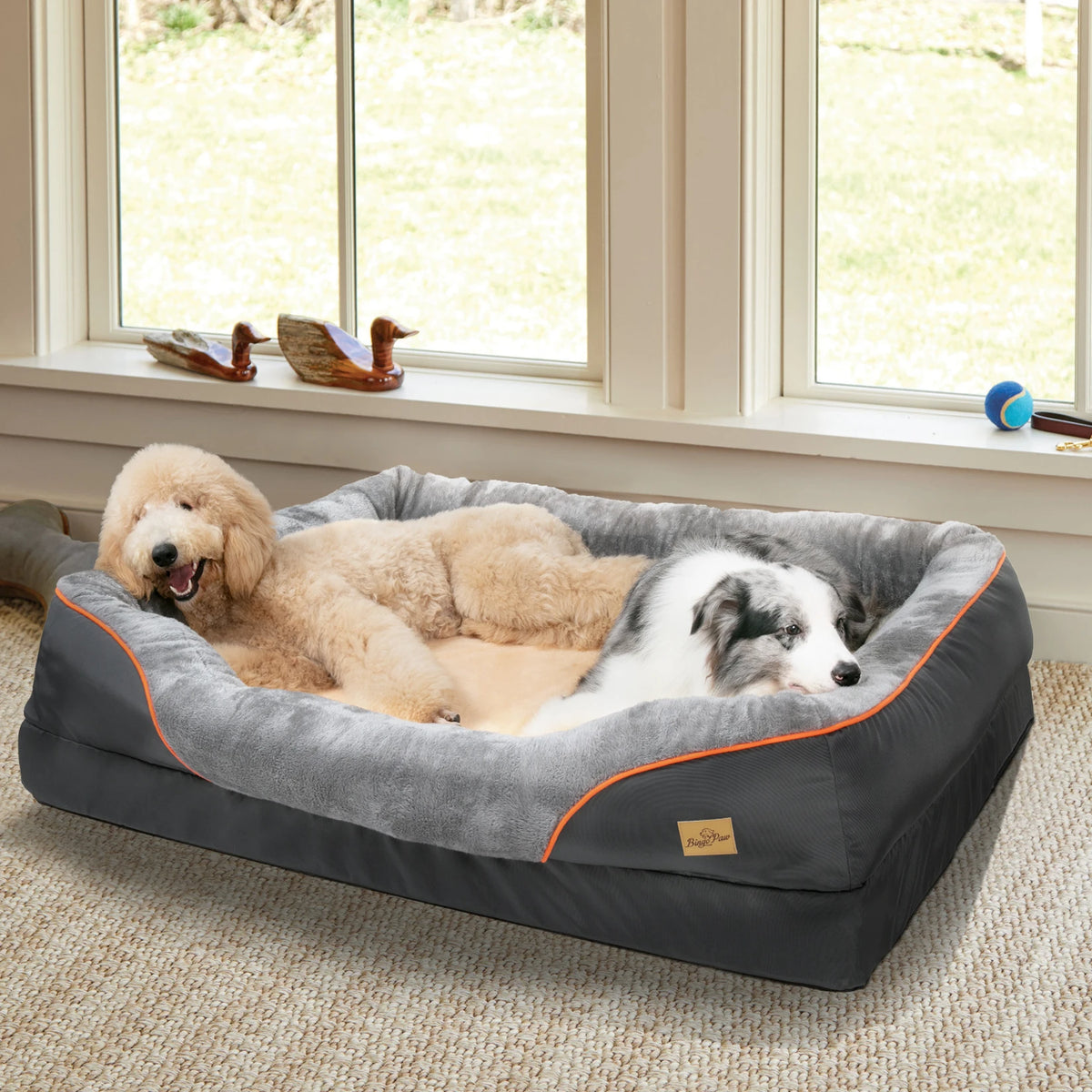 Le Nid Robuste Sleepy Buddy — panier à hauts rebords déperlant pour chien