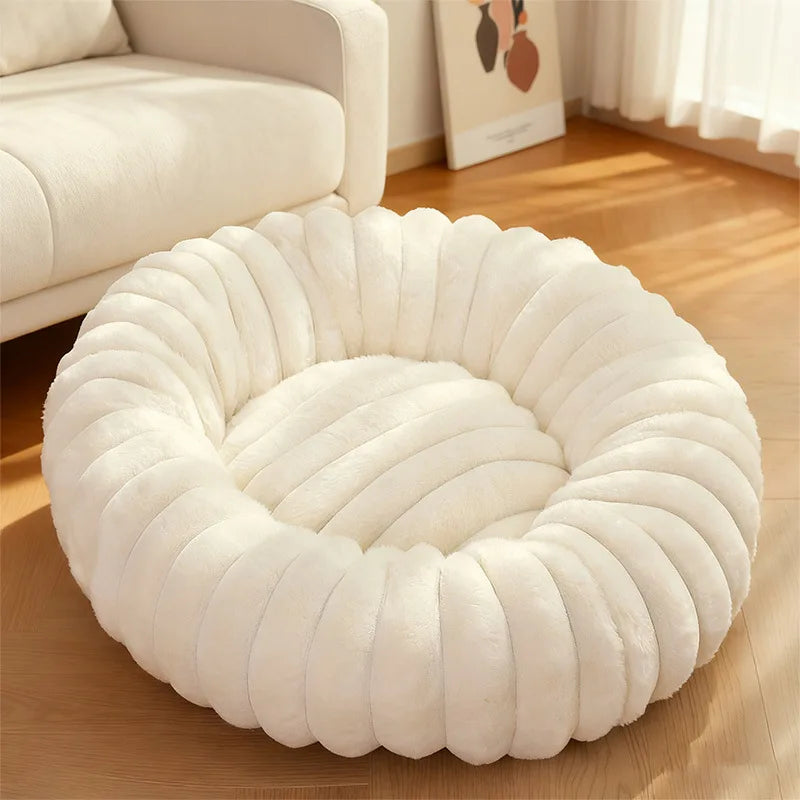 Le Donut Sleepy Buddy — panier rond tout doux