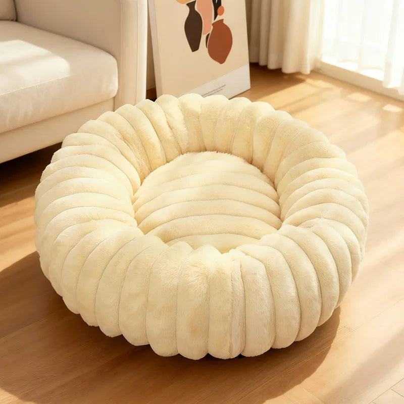Le Donut Sleepy Buddy — panier rond tout doux