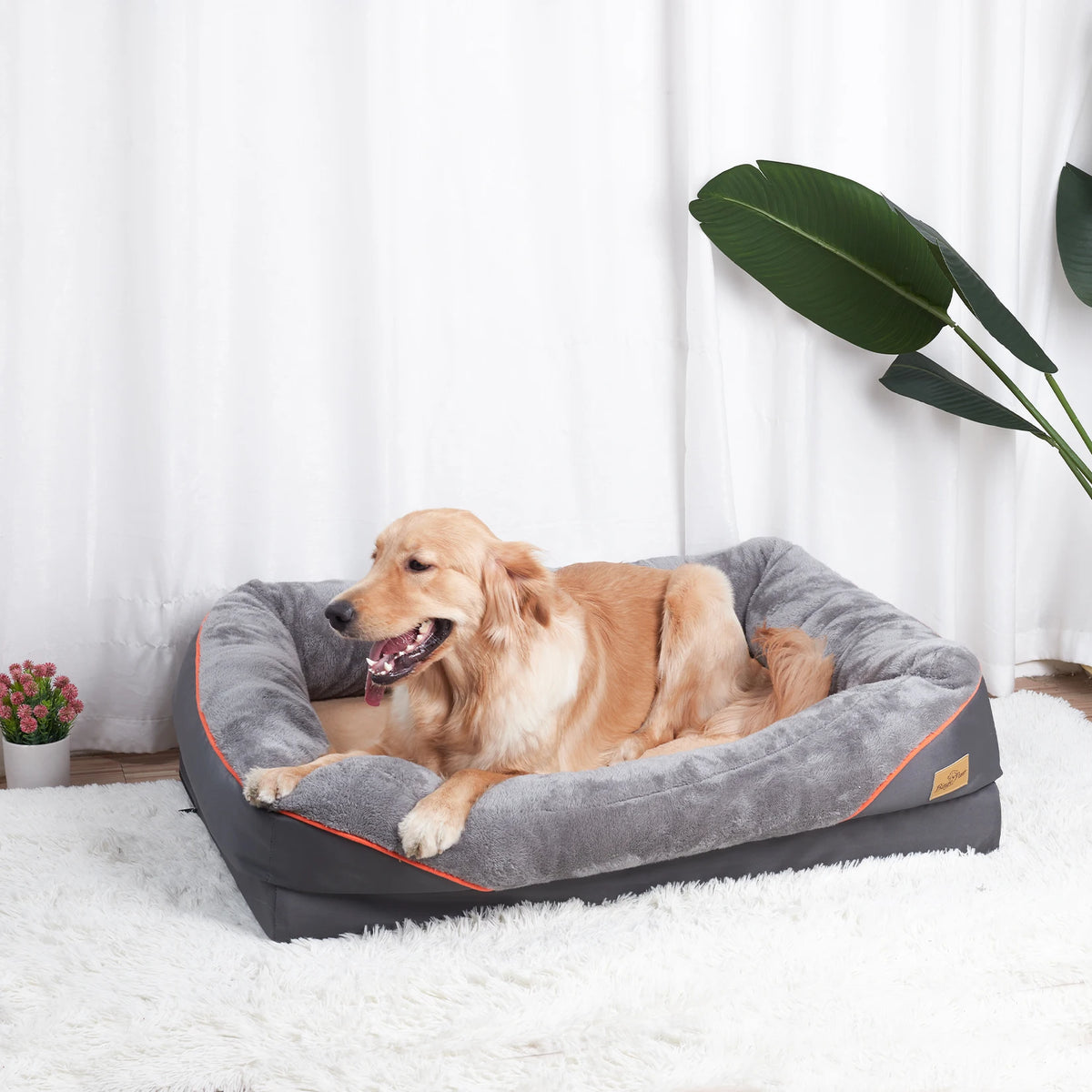 Le Nid Robuste Sleepy Buddy — panier à hauts rebords déperlant pour chien