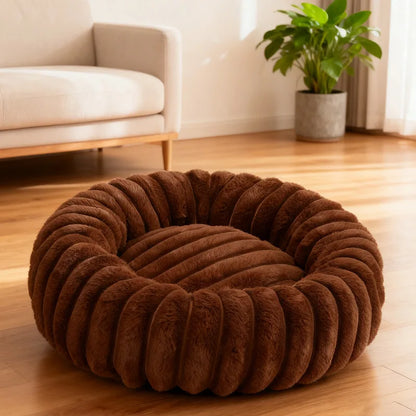 Le Donut Sleepy Buddy — panier rond tout doux
