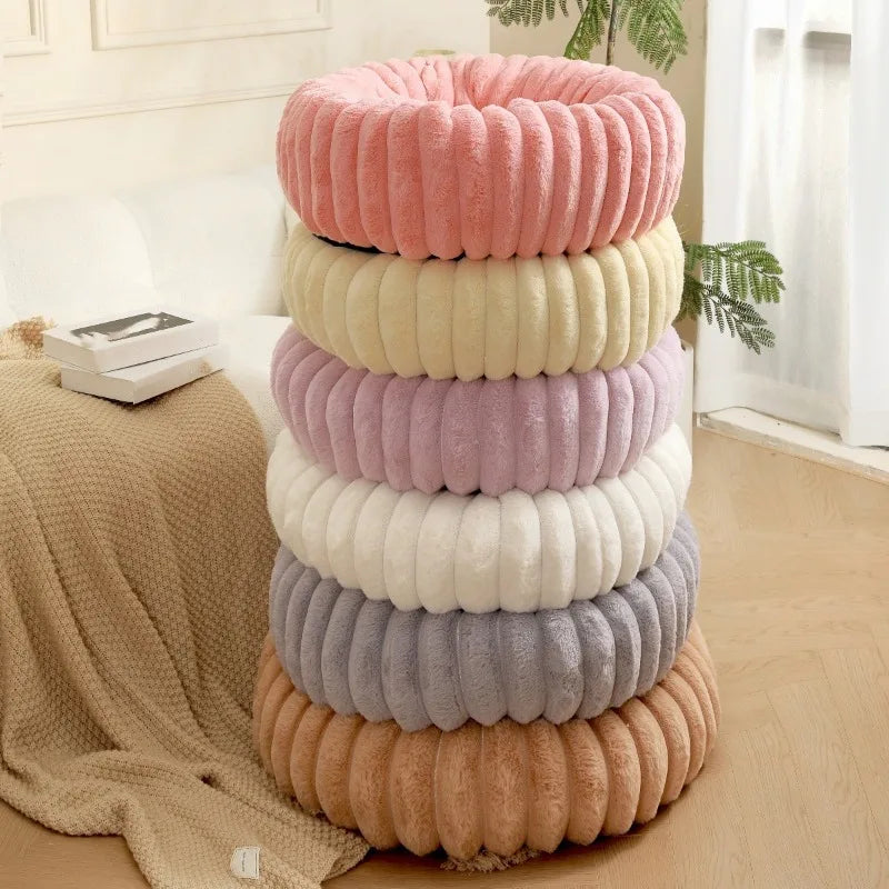 Le Donut Sleepy Buddy — panier rond tout doux