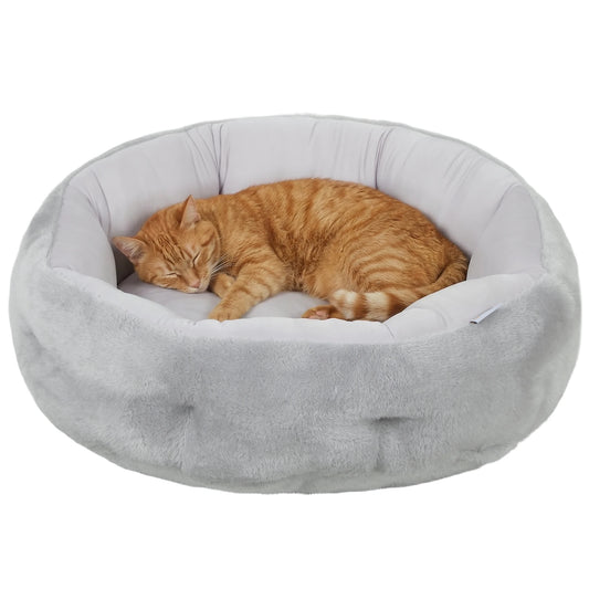 Le Petit Nid Sleepy Buddy — lit rond réversible pour chat